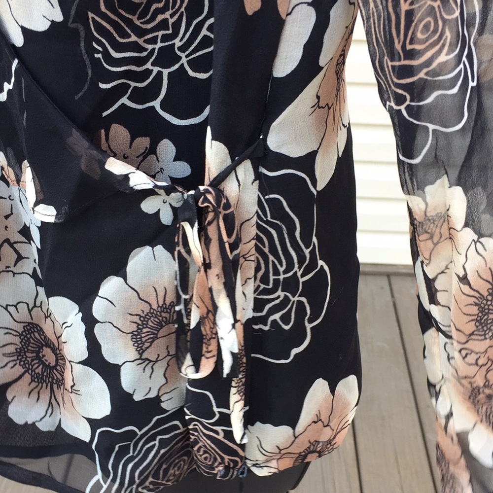 Worthington silk blouse with wrap front - Picture 6 of 12